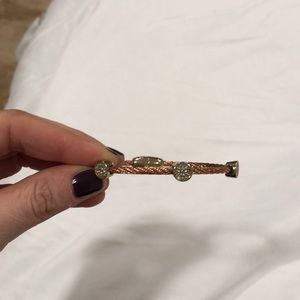 Charriol imitation bracelet. Rose gold